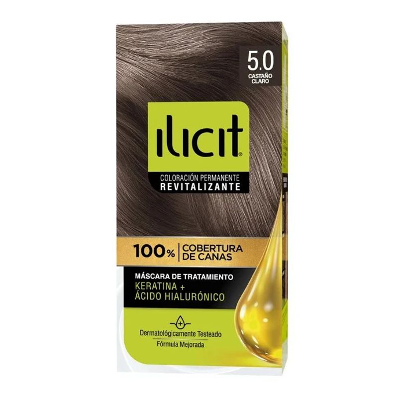 ILICIT - CAJA 12 UNIDADES  TONO 50 CASTAÑO CLARO ILICIT COLOR