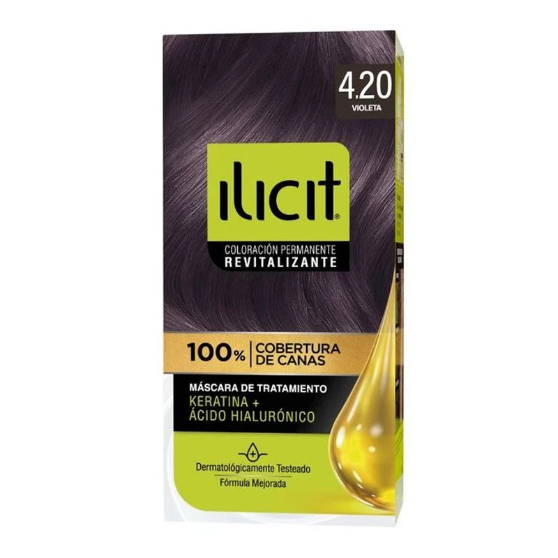 ILICIT - CAJA 12 UNIDADES  TONO 420 VIOLETA  ILICIT COLOR