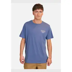VOLCOM - Polera Manga Corta Reaves Azul Hombre