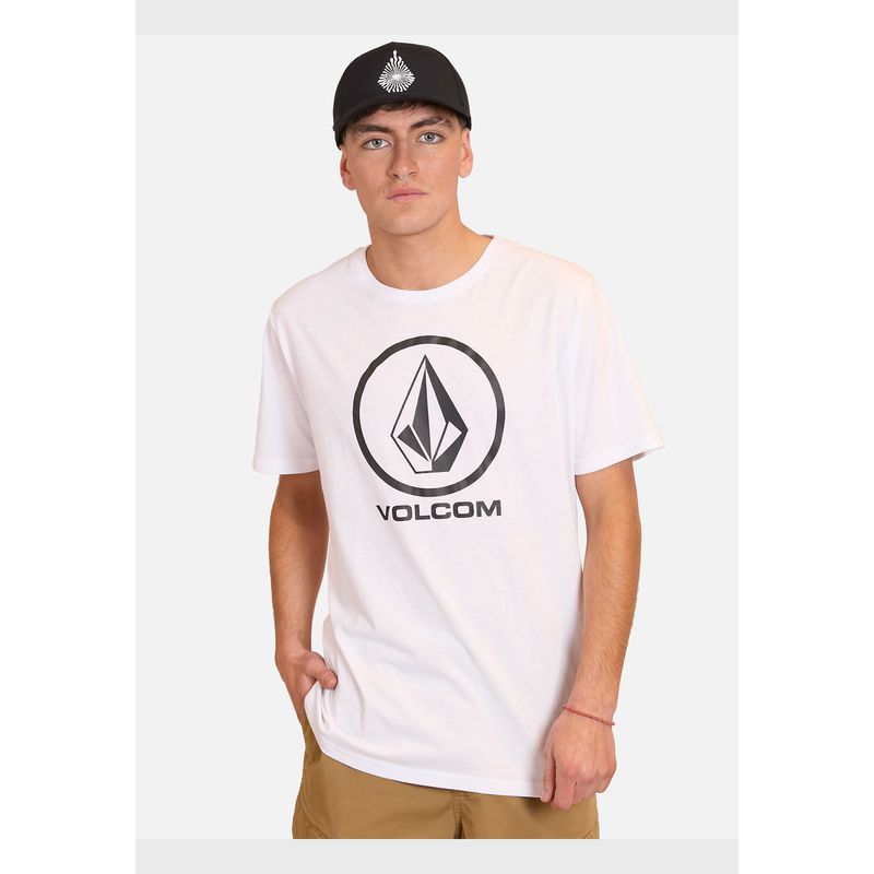 VOLCOM - Polera Manga Corta Crisp Stone Blanco Hombre Volcom