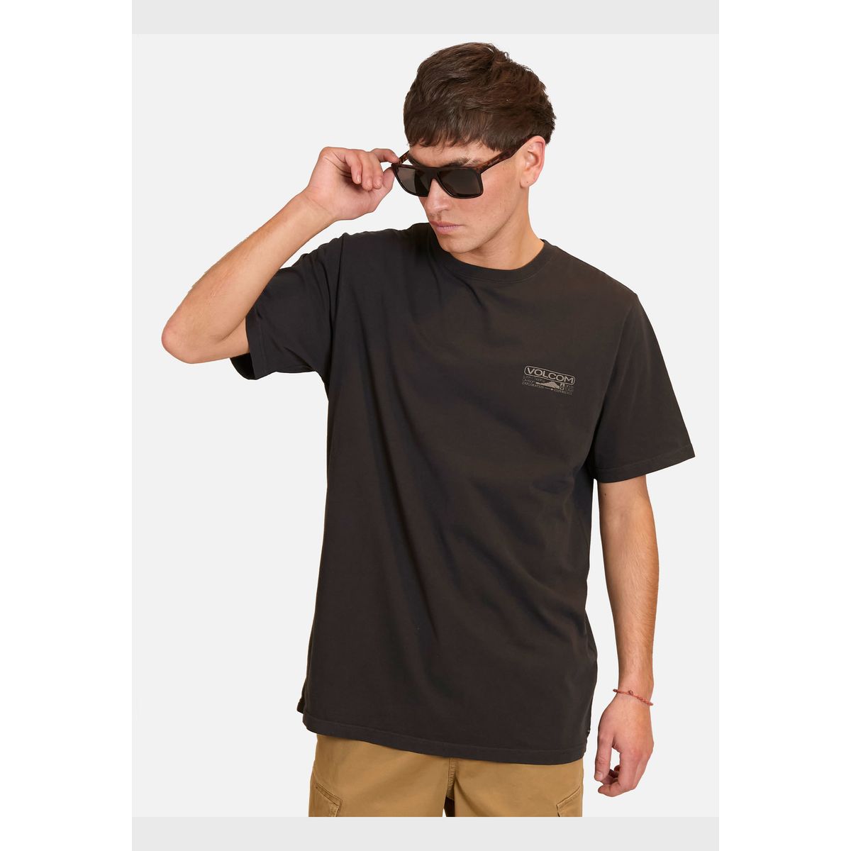 VOLCOM - Polera Manga Corta Out There Negro Hombre Volcom