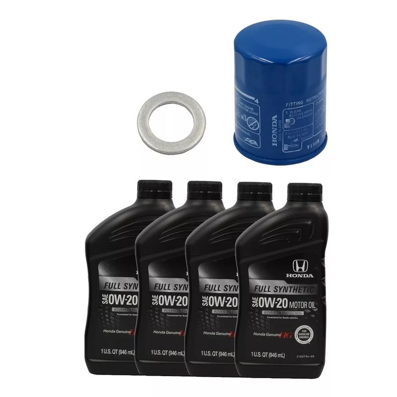 HONDA - Pack Filtro Aceite + Golilla + 4 Aceites 0w20 Honda Original