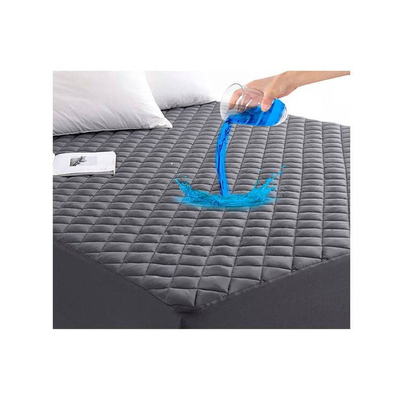 DEWINNER - Cubre colchon impermeable 2P gris