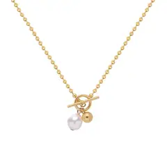 TIOZONEY - Bañado en oro Collar de moda para mujeres