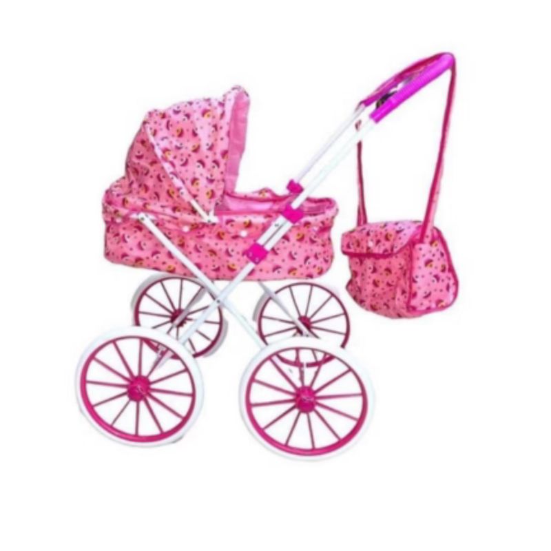 UNIVERSAL - COCHE para muñecas carreola ruedas grandes mas bolso