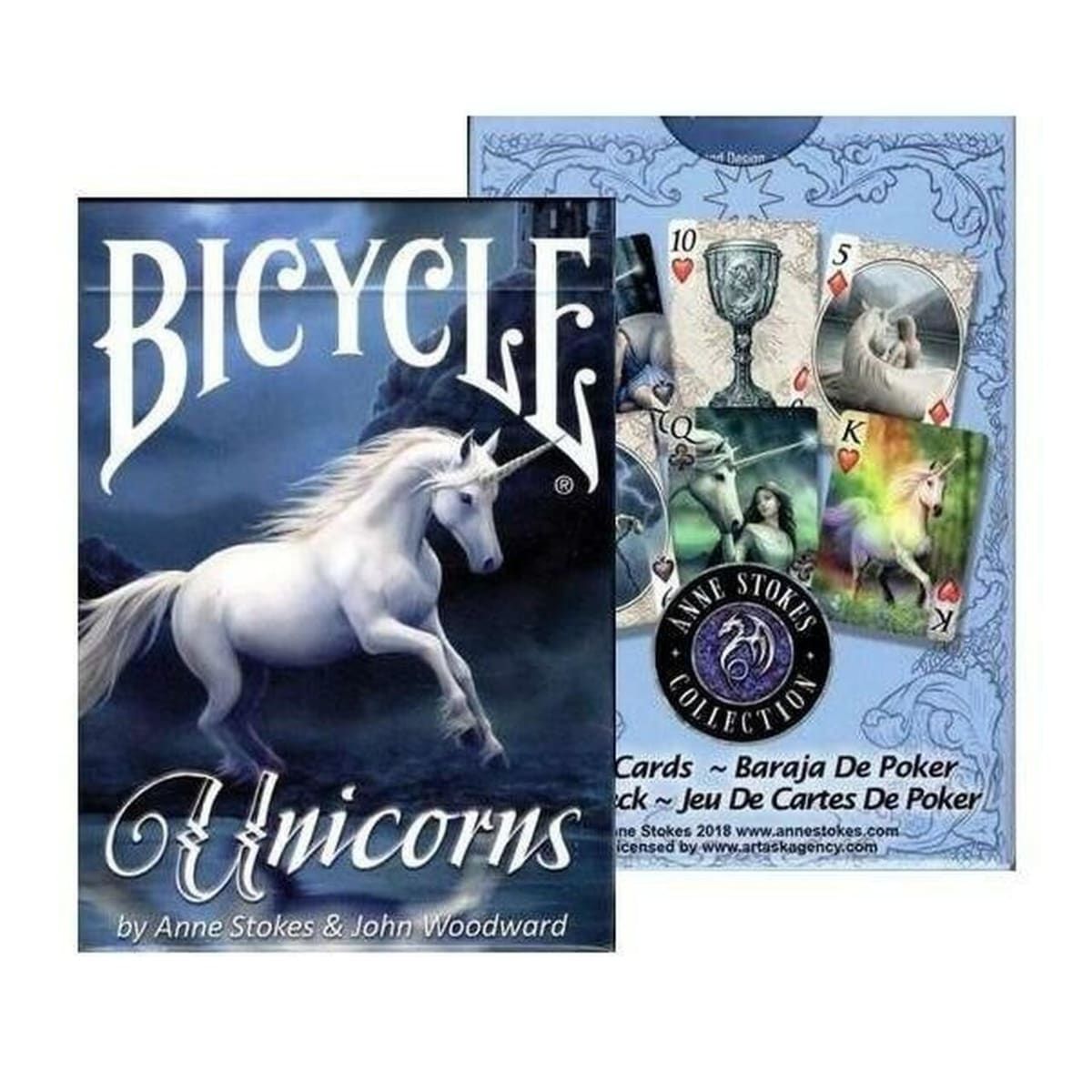 BICYCLE LINE - Bicycle Anne Unicorns Baraja Magia Cardistry