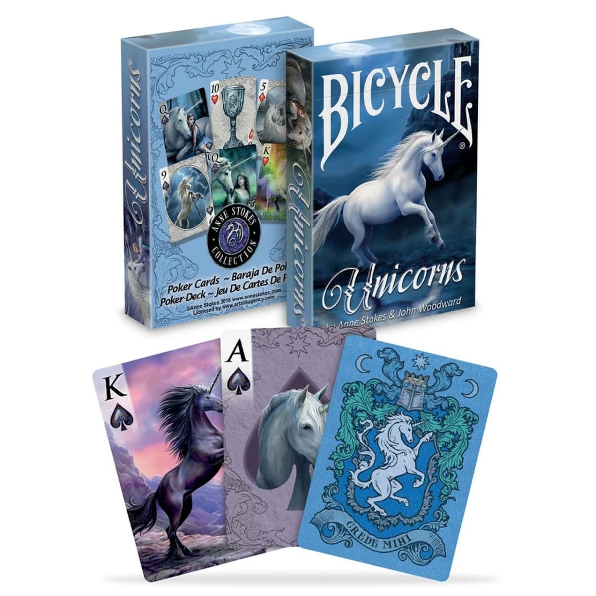 BICYCLE LINE - Bicycle Anne Unicorns Baraja Magia Cardistry