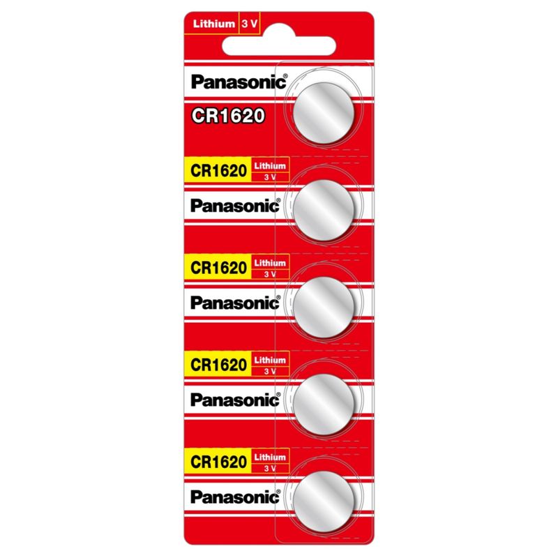 PANASONIC - Pack 5 Pilas Panasonic Botón Litio Cr1216 3V