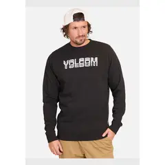 VOLCOM - Poleron CR Cement Crew Negro Hombre