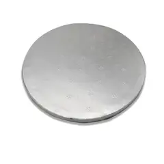 GENERICO - Base Redonda Gruesa Plata 25cm 5mm