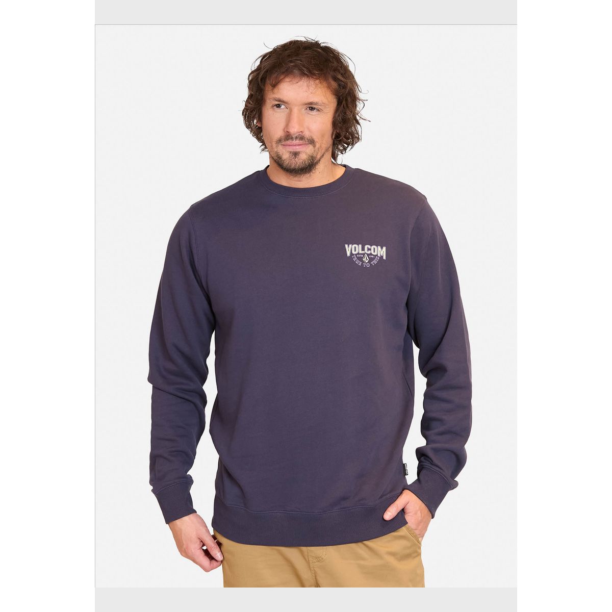 VOLCOM - Poleron CR Reaves Crew Azul Hombre Volcom