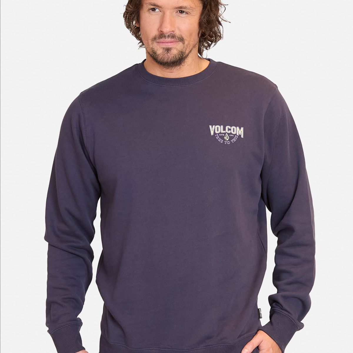 VOLCOM - Poleron CR Reaves Crew Azul Hombre Volcom