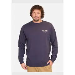 VOLCOM - Poleron CR Reaves Crew Azul Hombre
