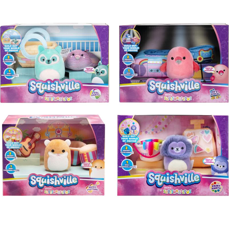 SQUISHMALLOWS - Squishmallows Squishville Set De Mini Peluches 5 Cm. Al Azar