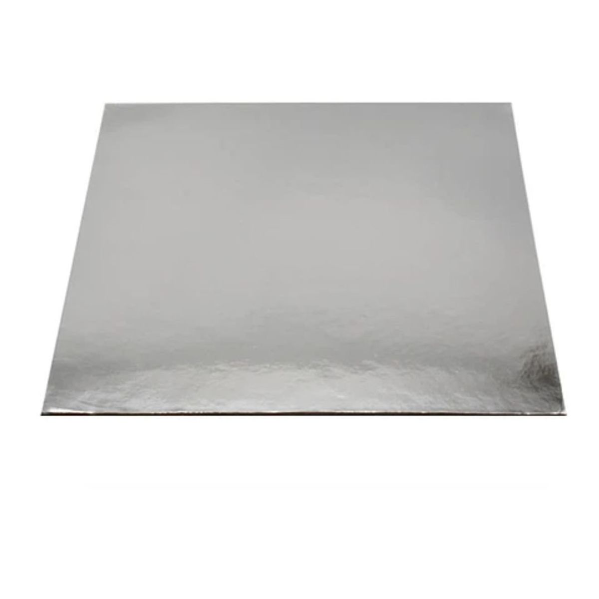 GENERICO - Base Cuadrada Fina Plata 25cm 2mm