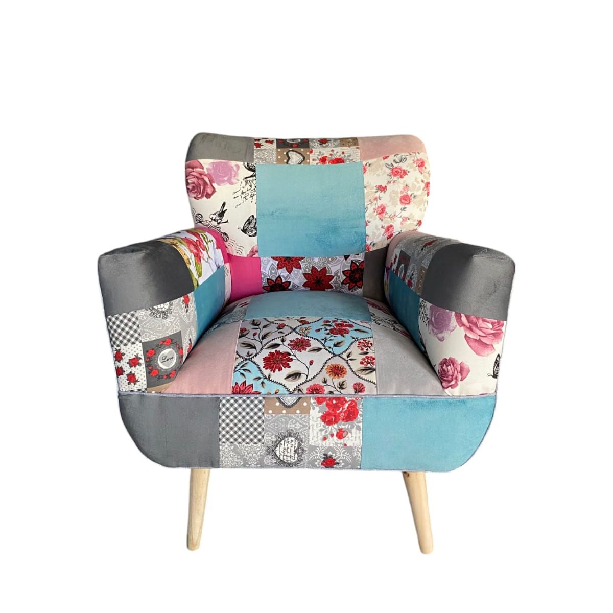 GENERICO - Poltrona Sonica Patchwork de 75 x 75 x 85 cm