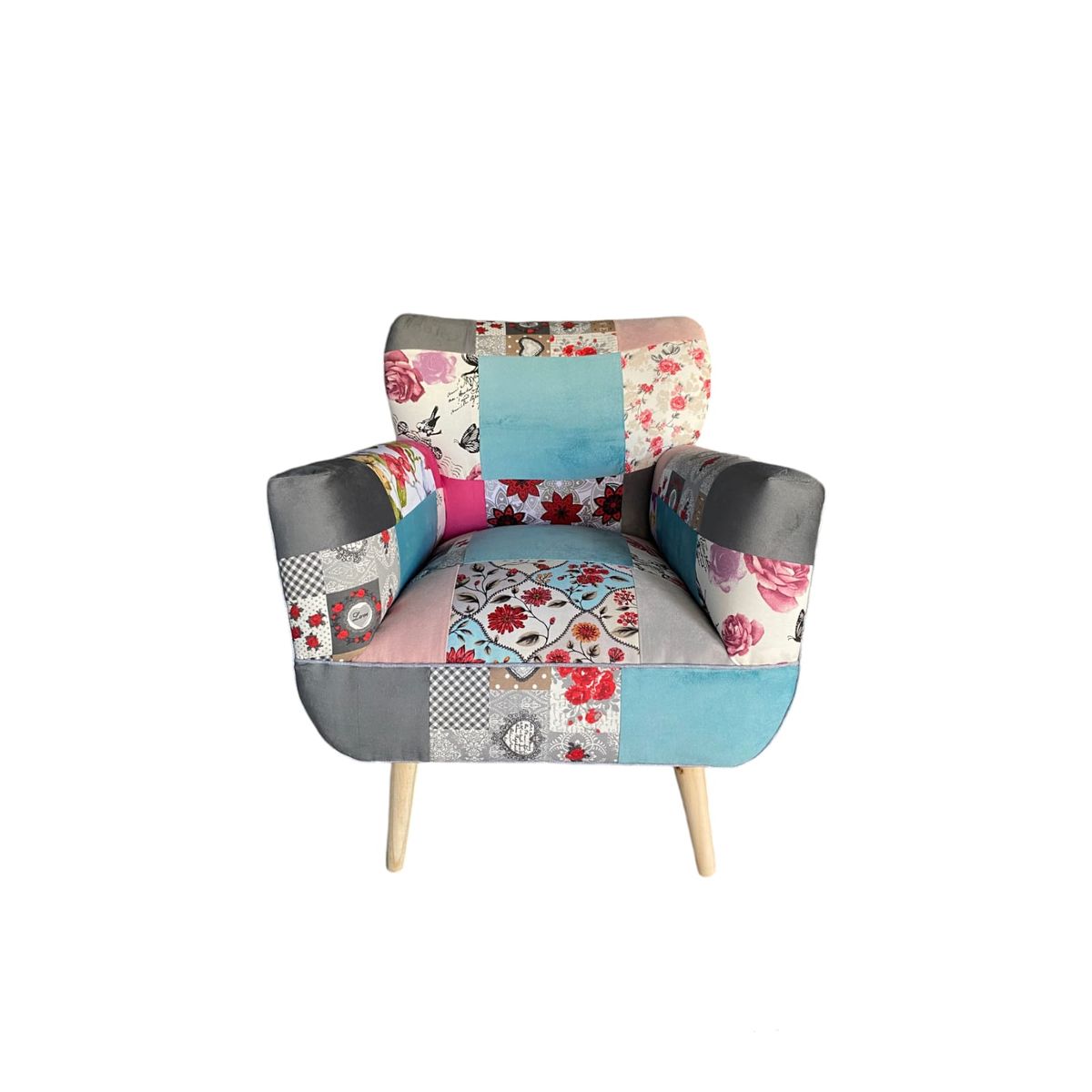 GENERICO - Poltrona Sonica Patchwork de 75 x 75 x 85 cm