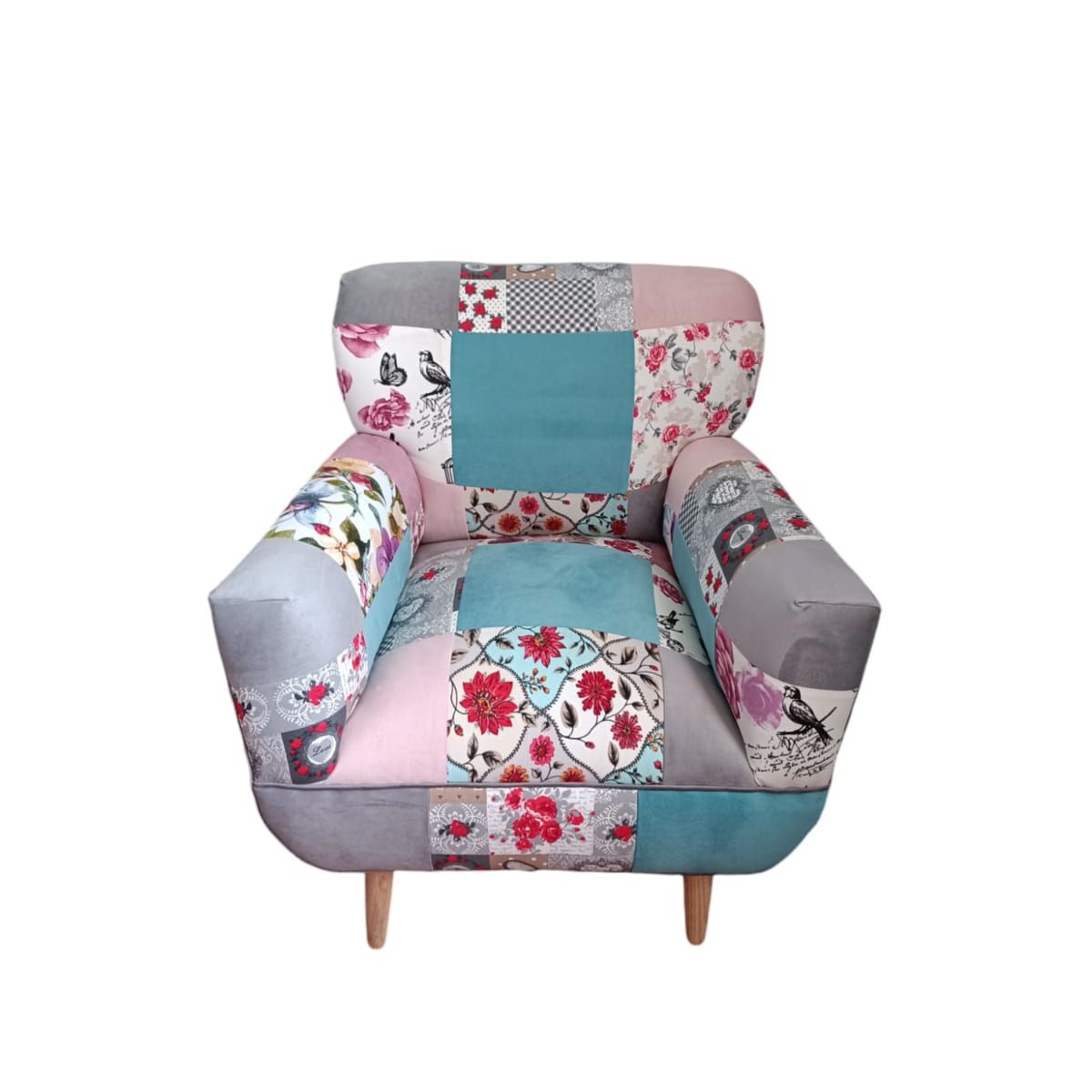 GENERICO - Poltrona Sonica Patchwork de 75 x 75 x 85 cm