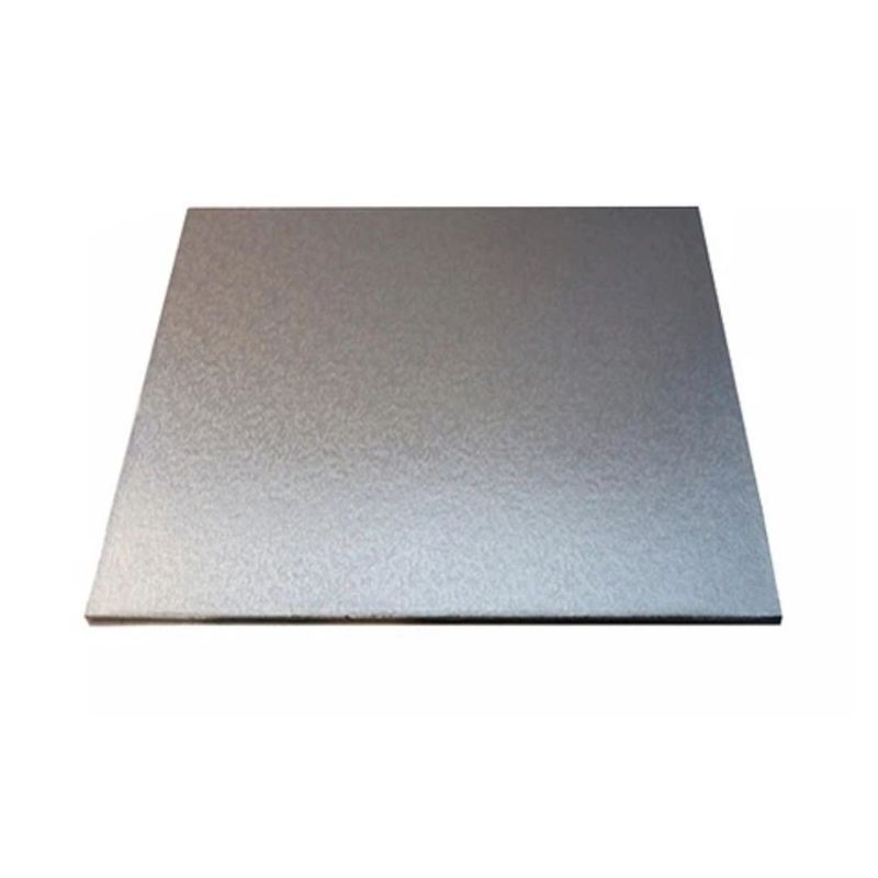 GENERICO - Base Cuadrada Gruesa Plata 40cm 5mm