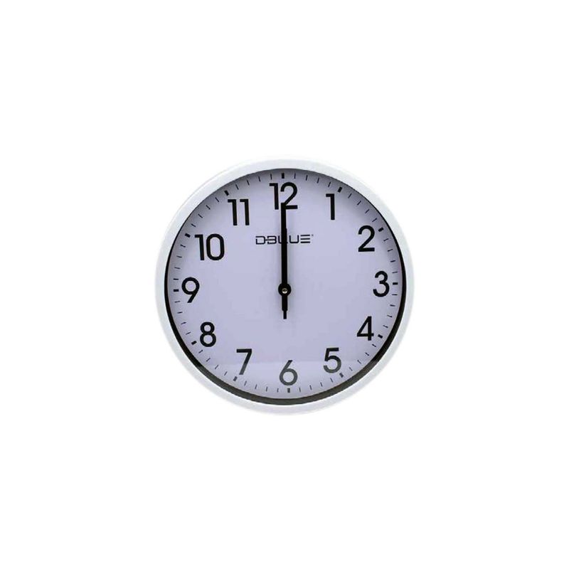 DBLUE - Reloj Para Pared De 12 Pulgadas Color Blanco - SC