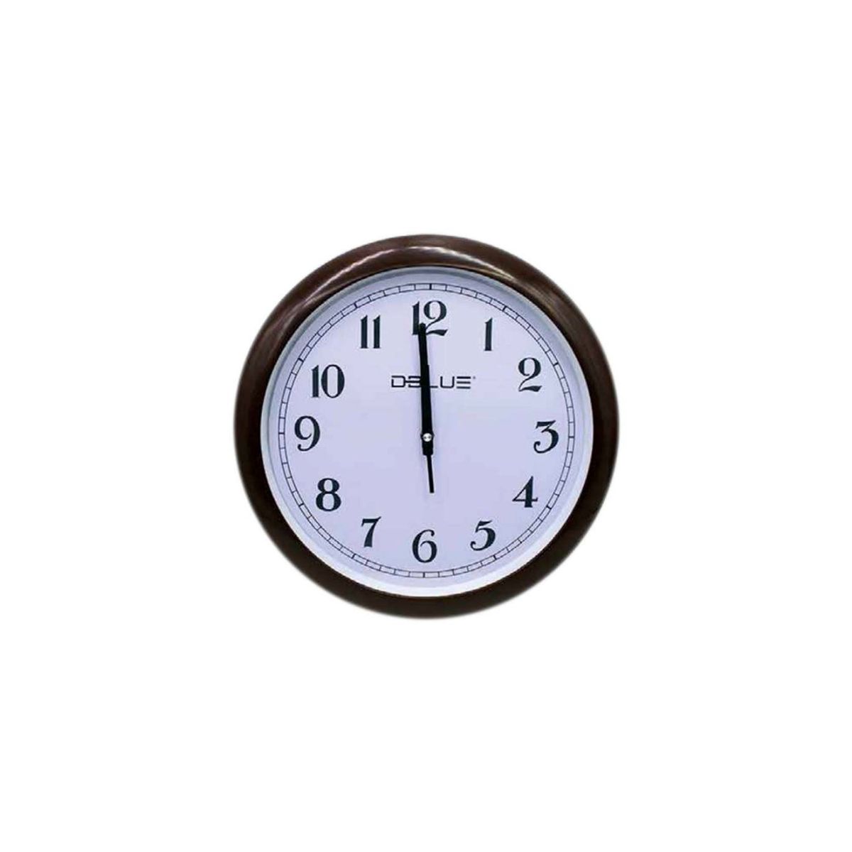 DBLUE - Reloj Para Pared De 15.7 Pulgadas Borde Café Oscuro - SC