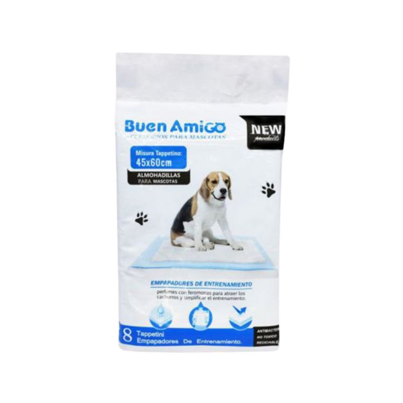 BUEN AMIGO - 8 Sabanillas De Entrenamiento Para Perro 45x60 Cm