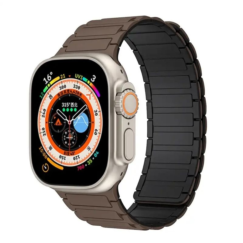 GENERICO - Correa Para Apple Watch Magnética Cafe Negro