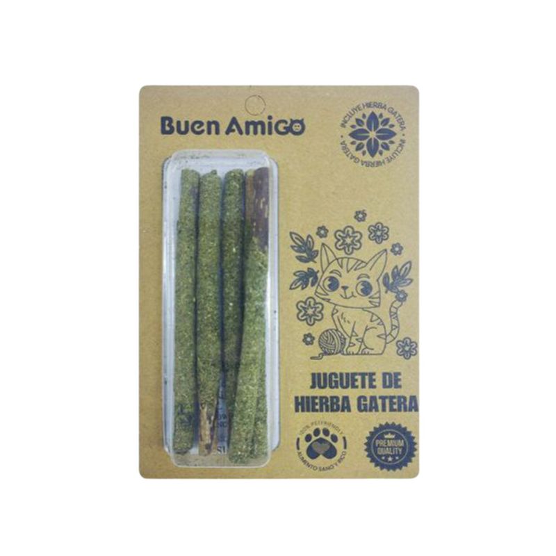 BUEN AMIGO - Juguete De Hierba Gatera Gatos Con Forma Varas