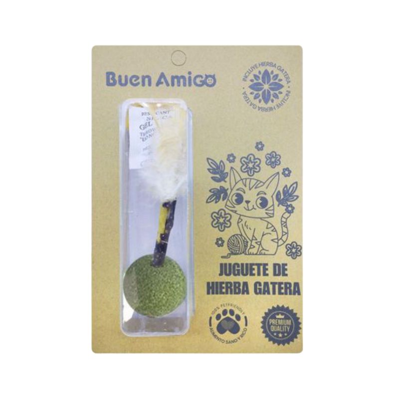 BUEN AMIGO - Juguete De Hierba Gatera Gatos Con Forma De Pelota Con Cola