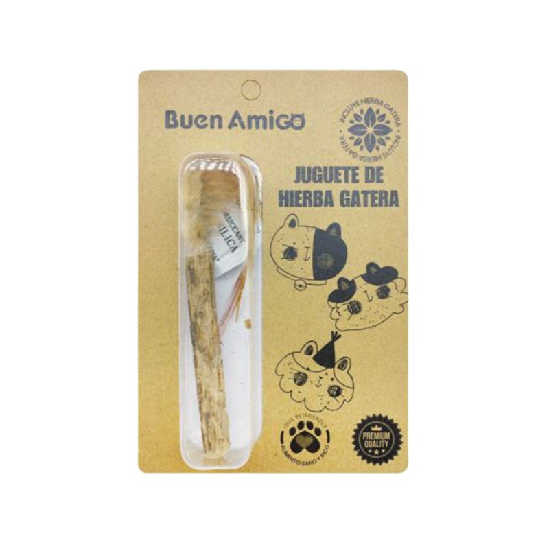 BUEN AMIGO - Juguete De Hierba Gatera Gatos Con Forma De Palo