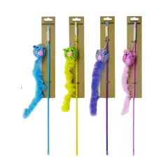 BUEN AMIGO - Juguete Varilla Para Gatos 50cm x unidad