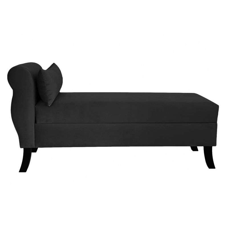 GENERICO - Banqueta Baúl New Diva Color Negro