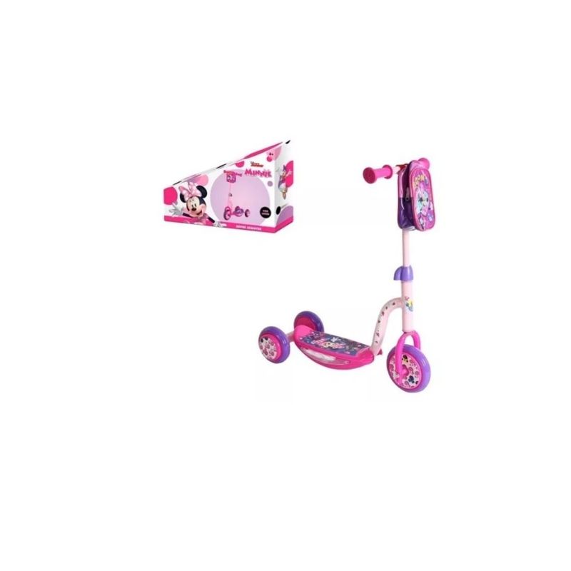 GENERICO - Super Scooter Con Luces Y Bolsito Minnie Color Rosa