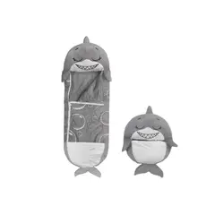 GENERICO - Happy Napper Bolso de Dormir 140cm Tiburon Gris