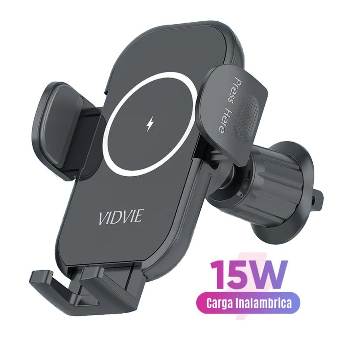 GENERICO - Soporte Celular Universal Para Auto Con Carga Inalambrica