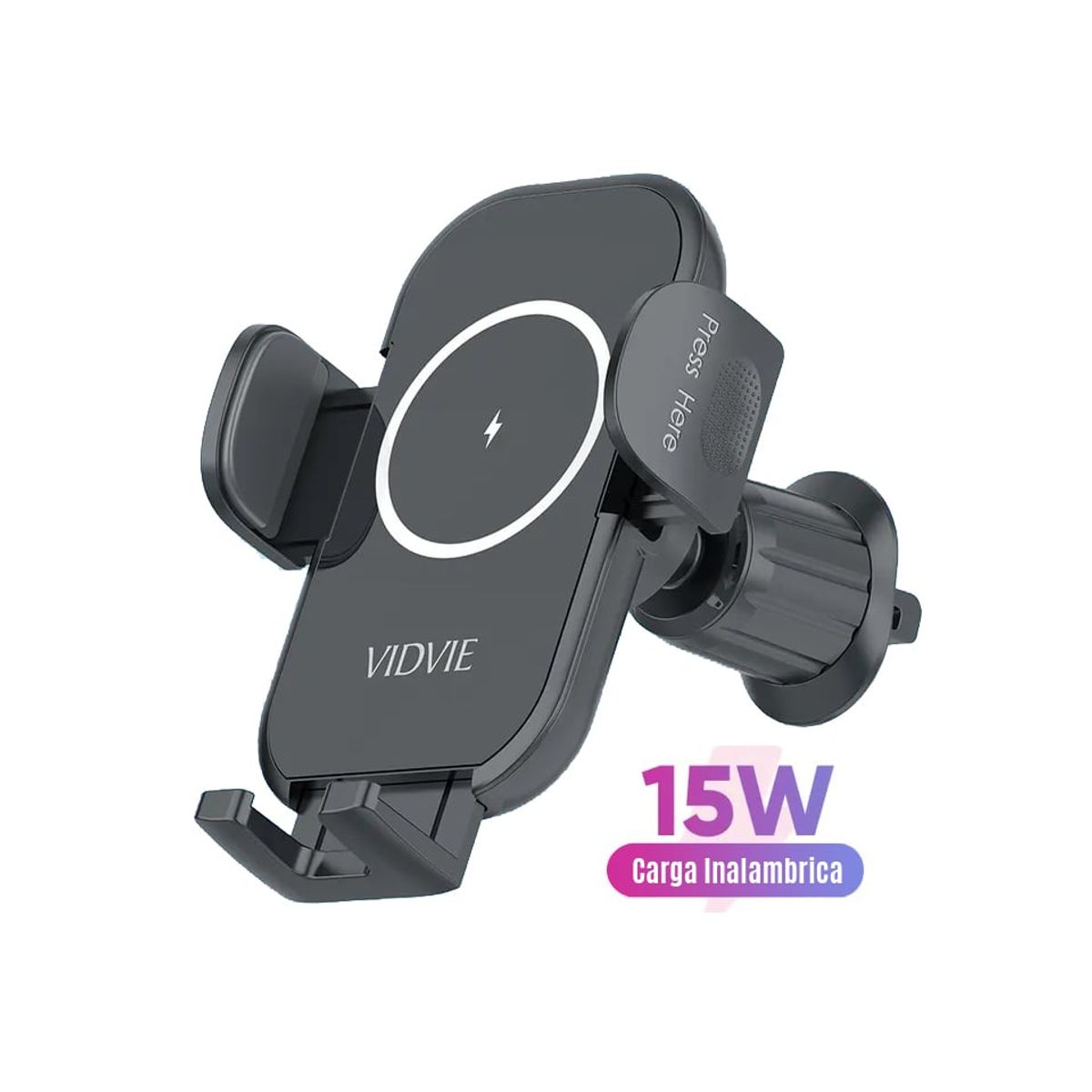 GENERICO - Soporte Celular Universal Para Auto Con Carga Inalambrica