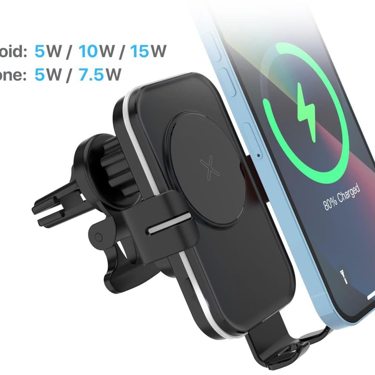 GENERICO - Soporte Celular Universal Para Auto Con Carga Inalambrica