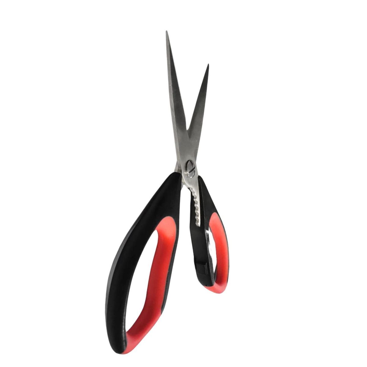 GENERICO - Tijeras Grandes Plástico y Acero de 225x10cm Negro Rojo