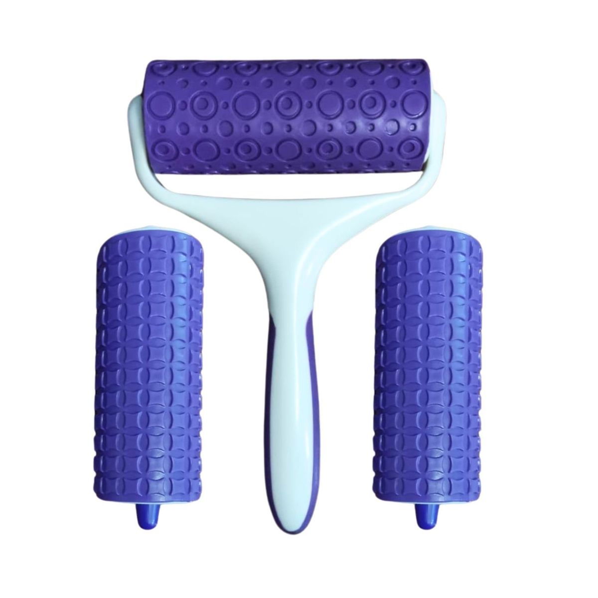 GENERICO - Rodillo de Impresión Silicona para Repostería 3 Diseños