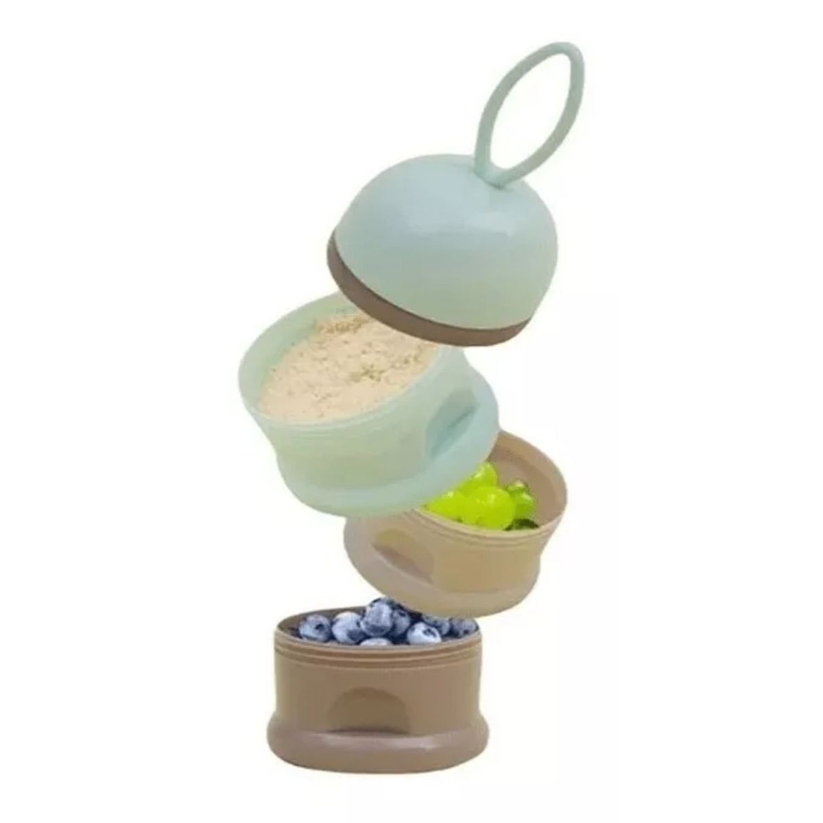 GENERICO - Recipiente Dosificador 4 niveles para Alimento de Bebés