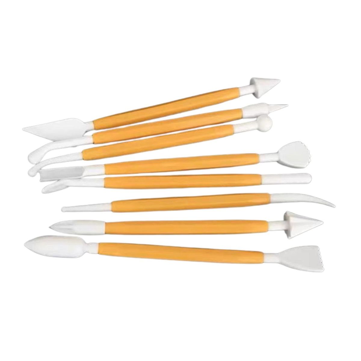 GENERICO - Set 9 Modeladores de Repostería Amarillo para Fondant