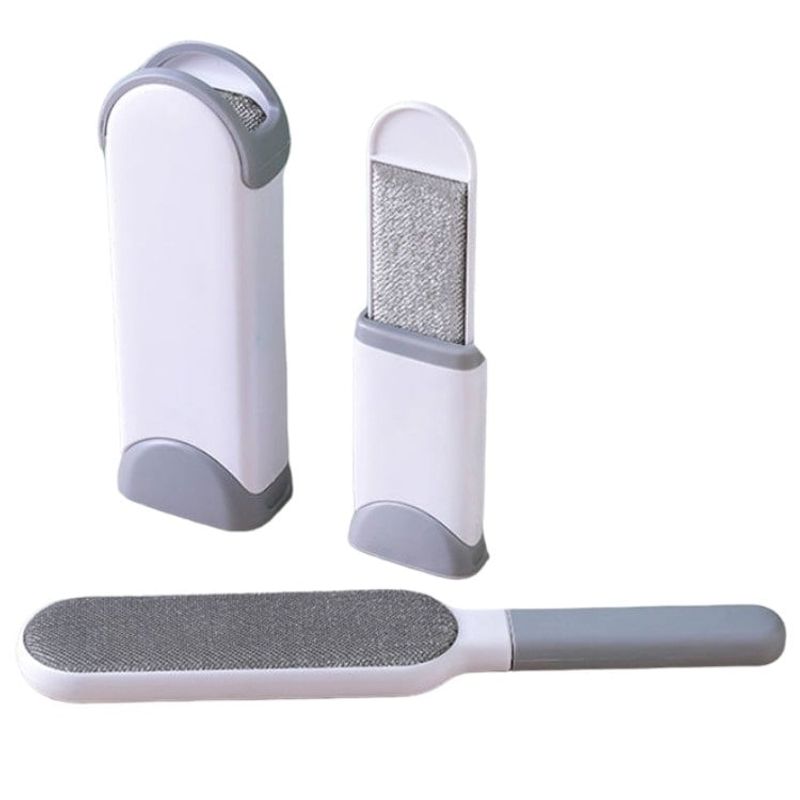 GENERICO - Set De 2 Cepillos Quita Pelos de Mascota, para Ropa, Gris