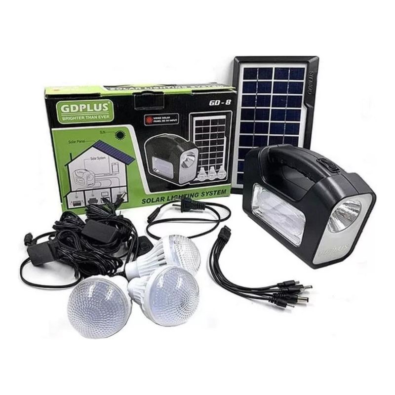 IMPORTCLICK - Kit Camping Ampolletas Led Solar 36 Hrs 220v Usb IMPORTCLICK