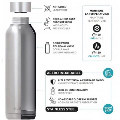 Imagen 2 del producto THERMAL SS BOTTLE SOLID SLEEK ROSE GOLD 510 ML