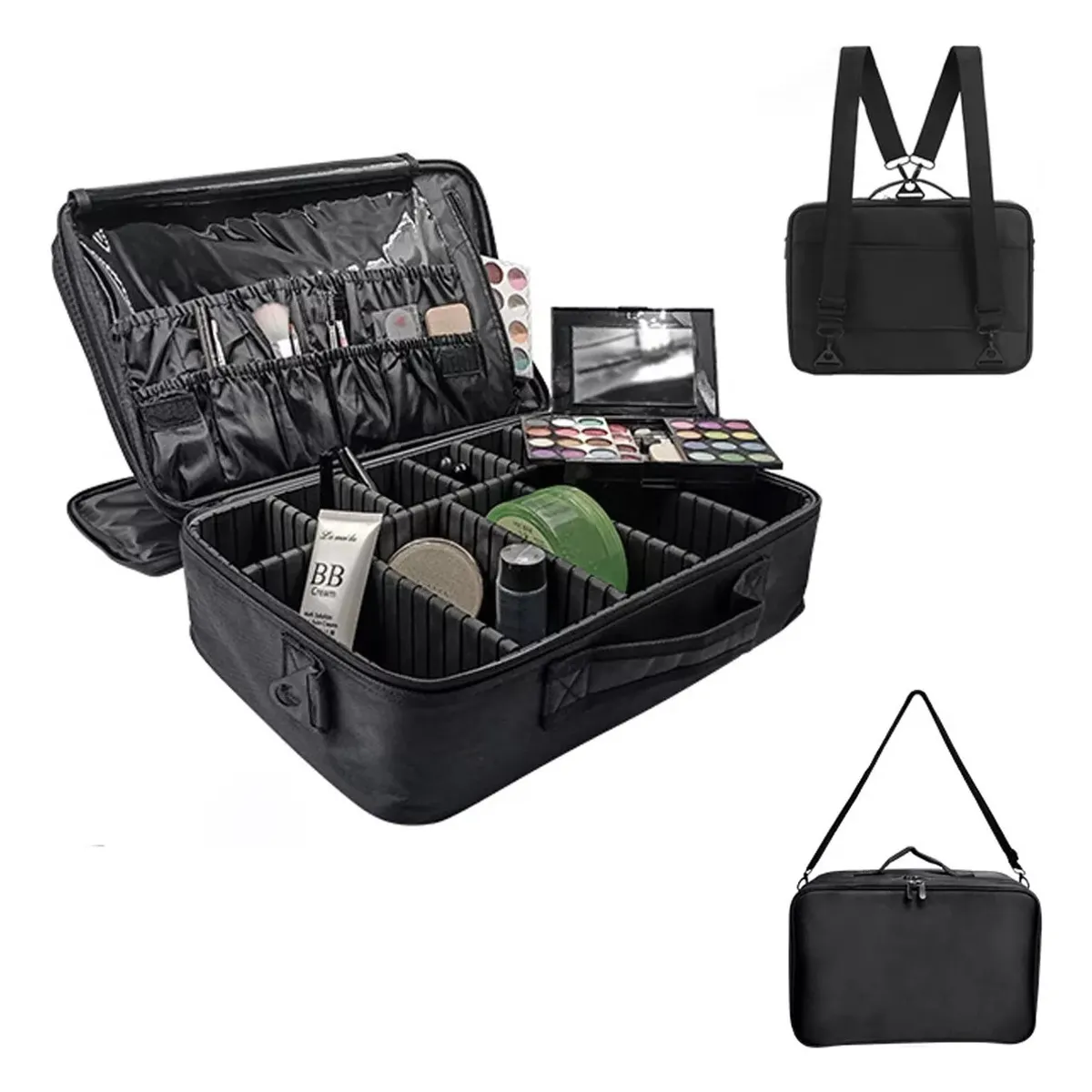 MUNDO MAGIA - Maleta De Maquillaje Grande Negra