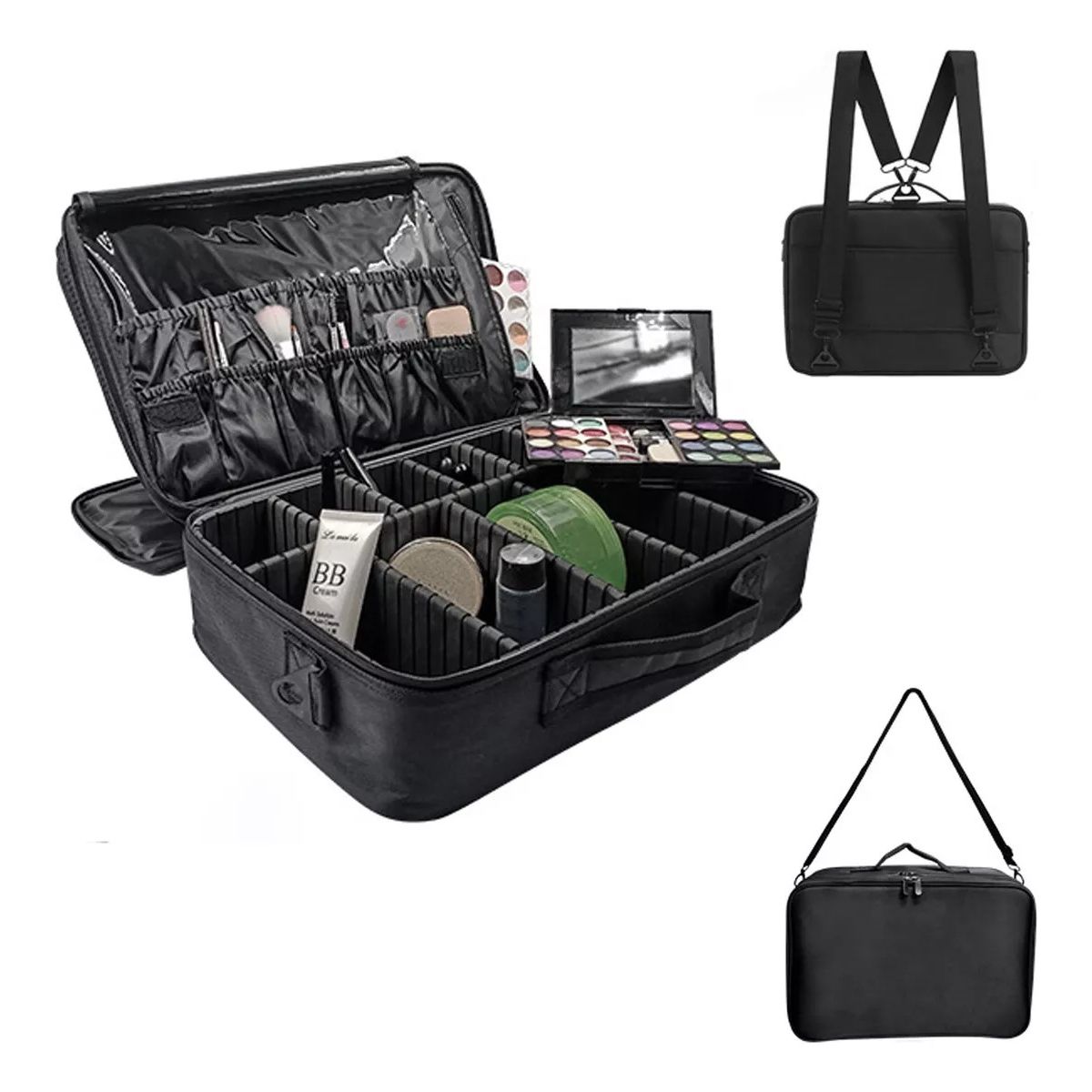 MUNDO MAGIA - Maleta De Maquillaje Grande Negra