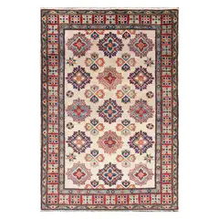 CONSORCIO PERSA - Alfombra Persa Clásica de Lana, Kazak 1.50 x 1.00 mts.