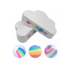 GENERICO - Pack 3 Bombas Exfoliantes De Baño Efervescente Arcoíris
