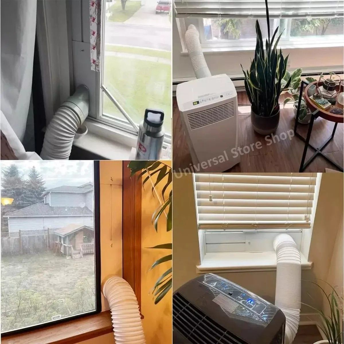 MUNDO MAGIA - Sellado Ventana Aire Acondicionado Portátil Sello Ajustable