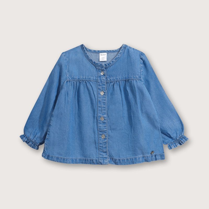 OPALINE - Blusa Bebé niña Azul 39337 Opaline